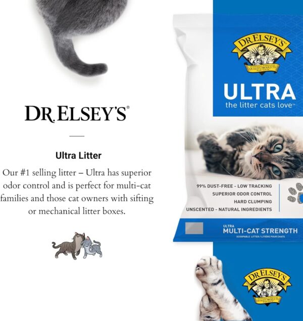 Dr. Elsey’s Premium Clumping Cat Litter – Ultra – 99.9% Dust-Free, And Low Tracking - Image 2